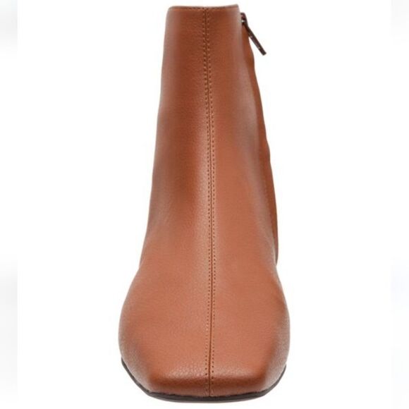 New Linea Paolo Rad Bootie In Brown leather zipper ankle boot 4.5 - Picture 3 of 4